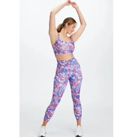 Fabletics PureLuxe Harlyn Sports Bra & Leggings Set S High-Waist Activewear - Picture 1 of 13